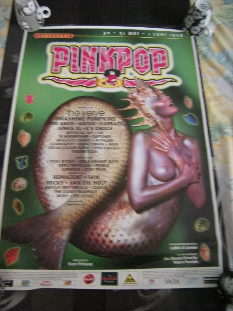 Poster van Pink Pop 1998, Ophalen of Verzenden, Gebruikt, A1 t/m A3, Film en Tv