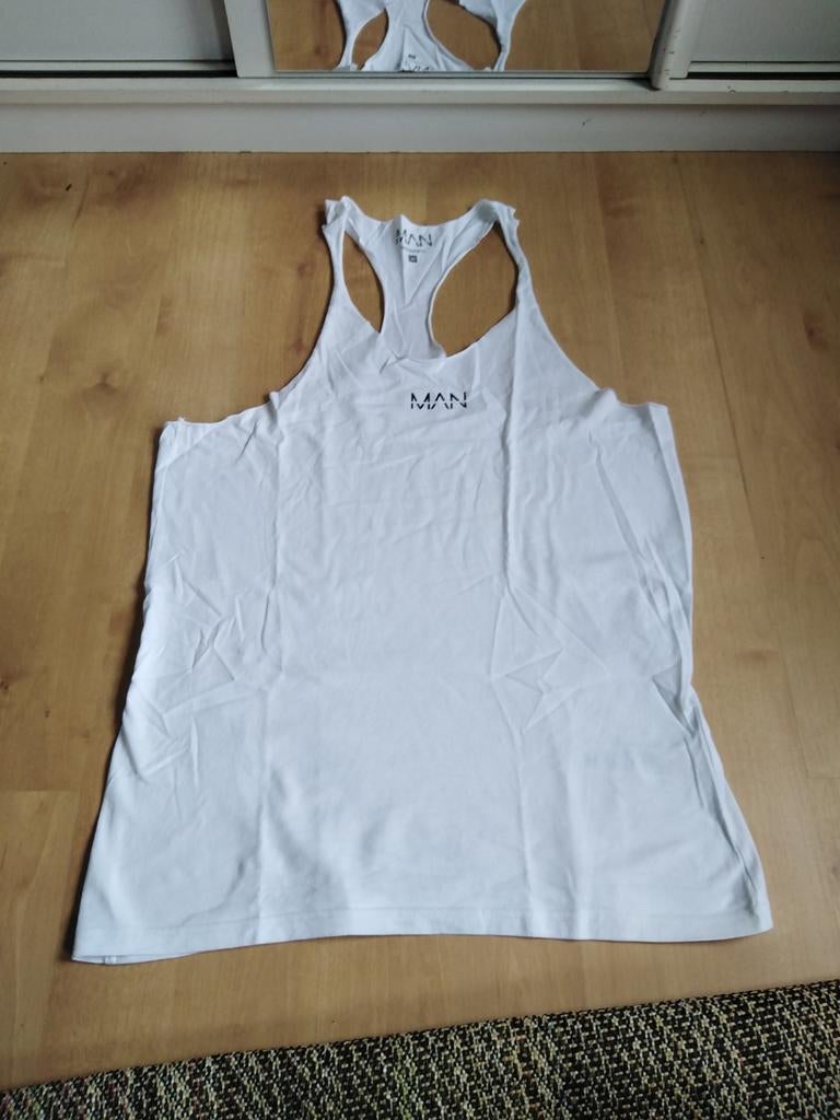 Witte top boohooman, Maat 48/50 (M), Wit, Ophalen of Verzenden, Zo goed als nieuw