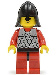LEGO Minifig Poppetje Castle Black Knights Ridder cas162, City, Lego, Ophalen of Verzenden, Zo goed als nieuw