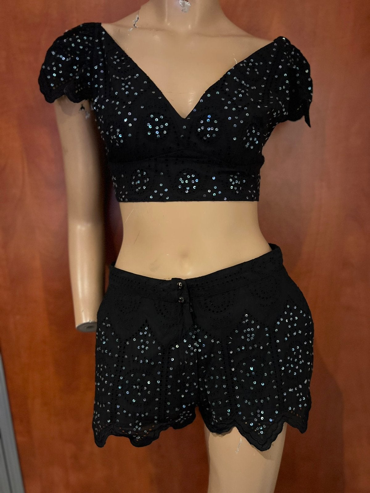 PIN-UP set maat m zgan, Maat 38/40 (M), Zwart, G, T