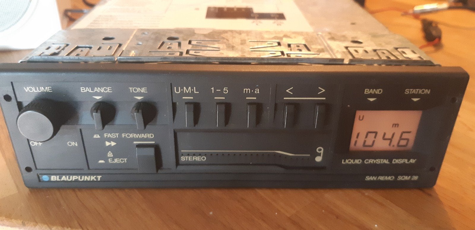 Hele mooie Blaupunkt San Remo  SQM28 oldtimer autoradio, Ophalen of Verzenden