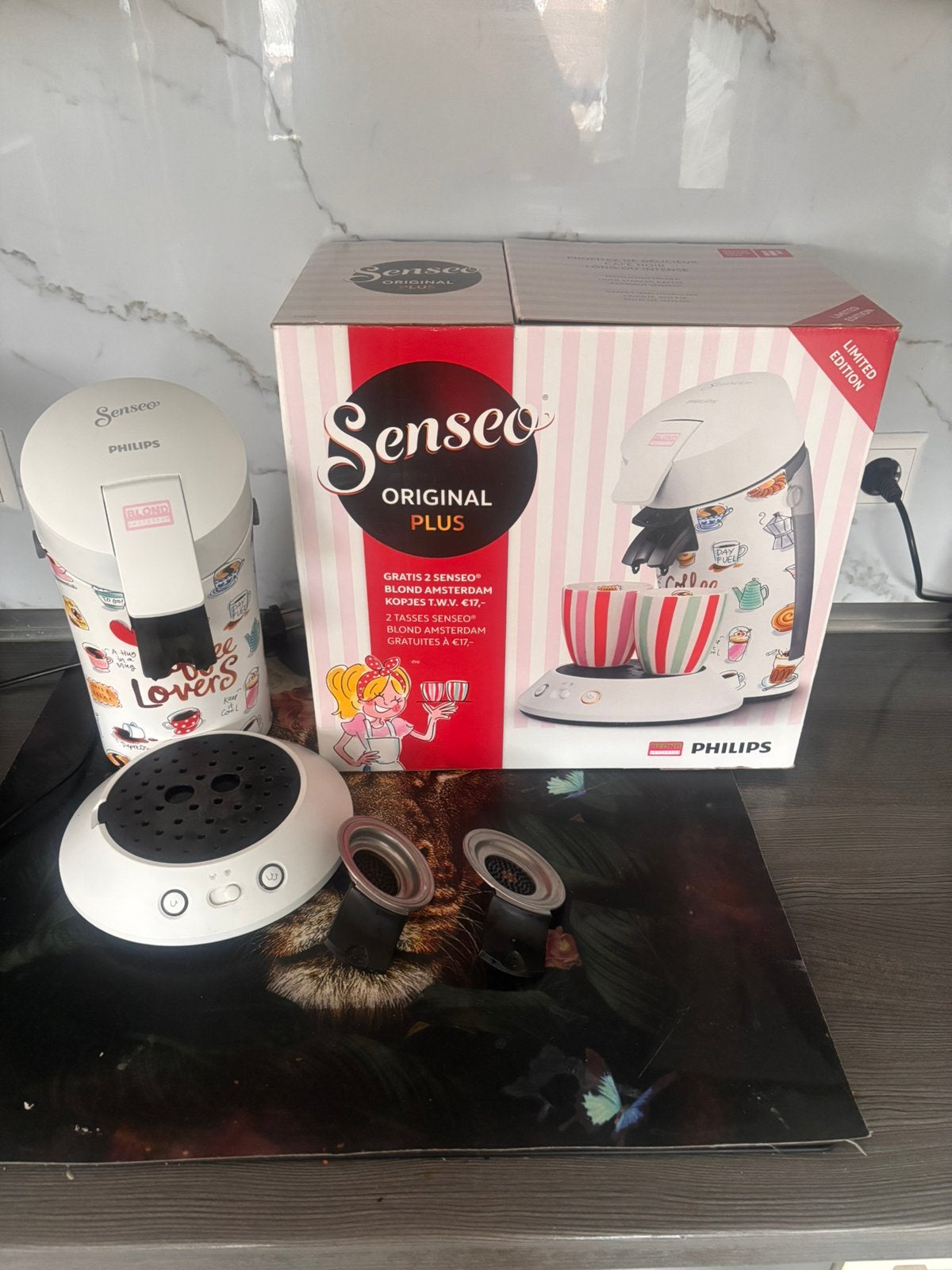 Senseo Original Plus Blond Amsterdam Limited Edition + doos, Ophalen of Verzenden, Zo goed als nieuw