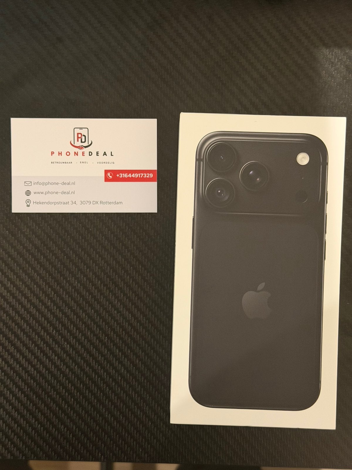 iPhone 18 pro 256 gb zwart nieuw open box