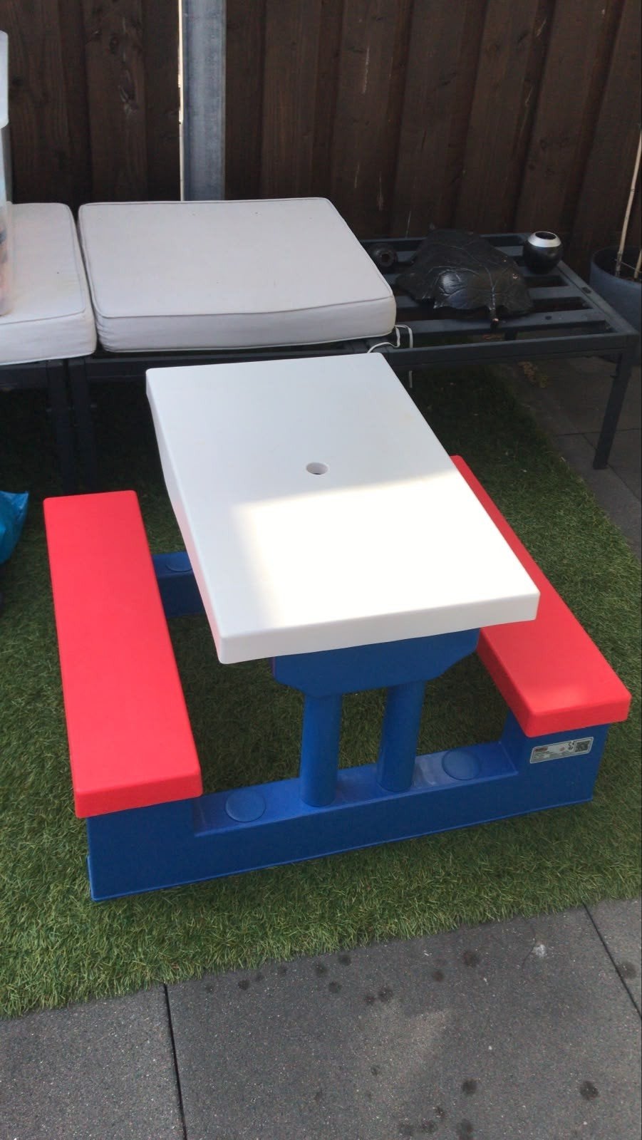 Kinderspeeltafel met bankjes - Speelwerk, Ophalen, Gebruikt, Overige typen