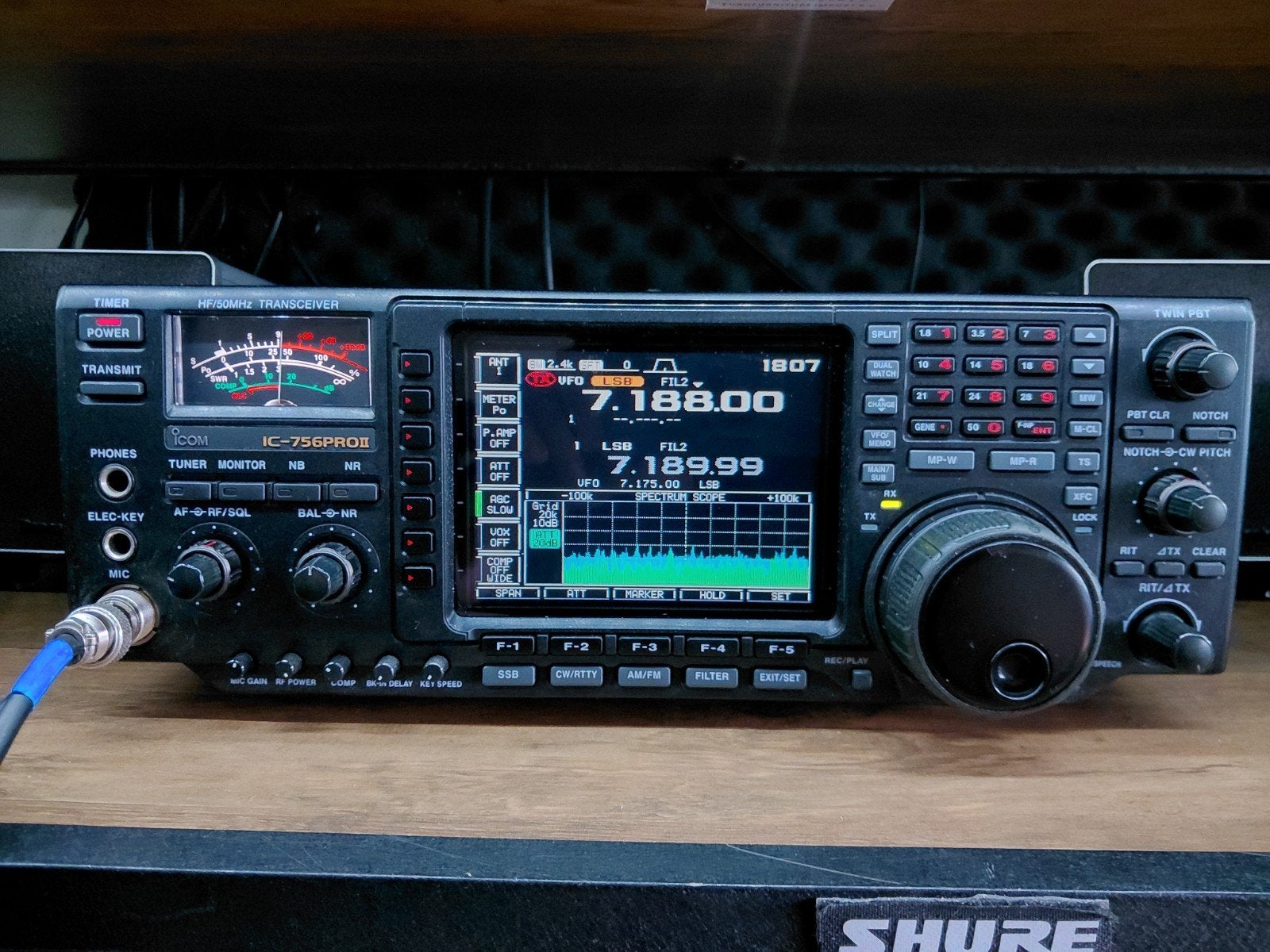 ICOM IC-756 PRO II  hf set [ RUIL OF INRUIL KAN ], Telecommunicatie, Ophalen, Gebruikt, Zender en Ontvanger