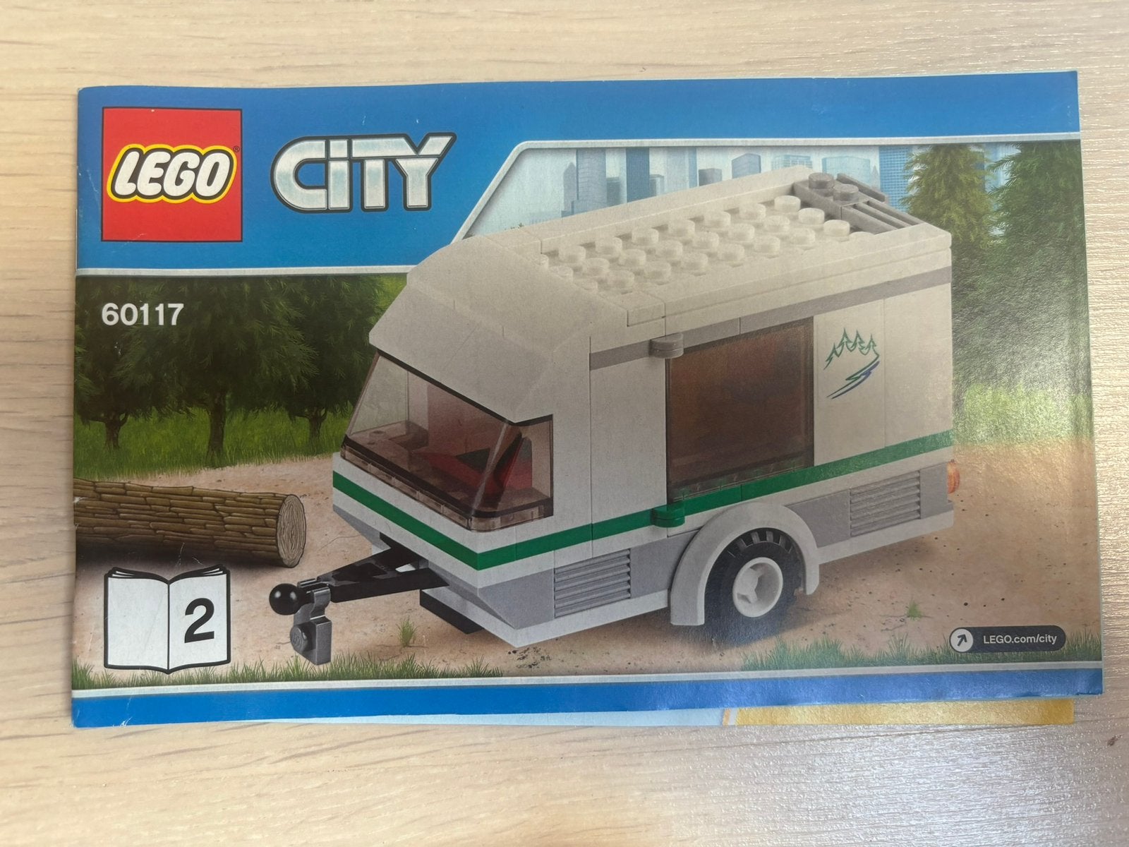 Lego City 60117 Campervan en Caravan Bouwinstructies, Ophalen of Verzenden, Gebruikt, Overige merken
