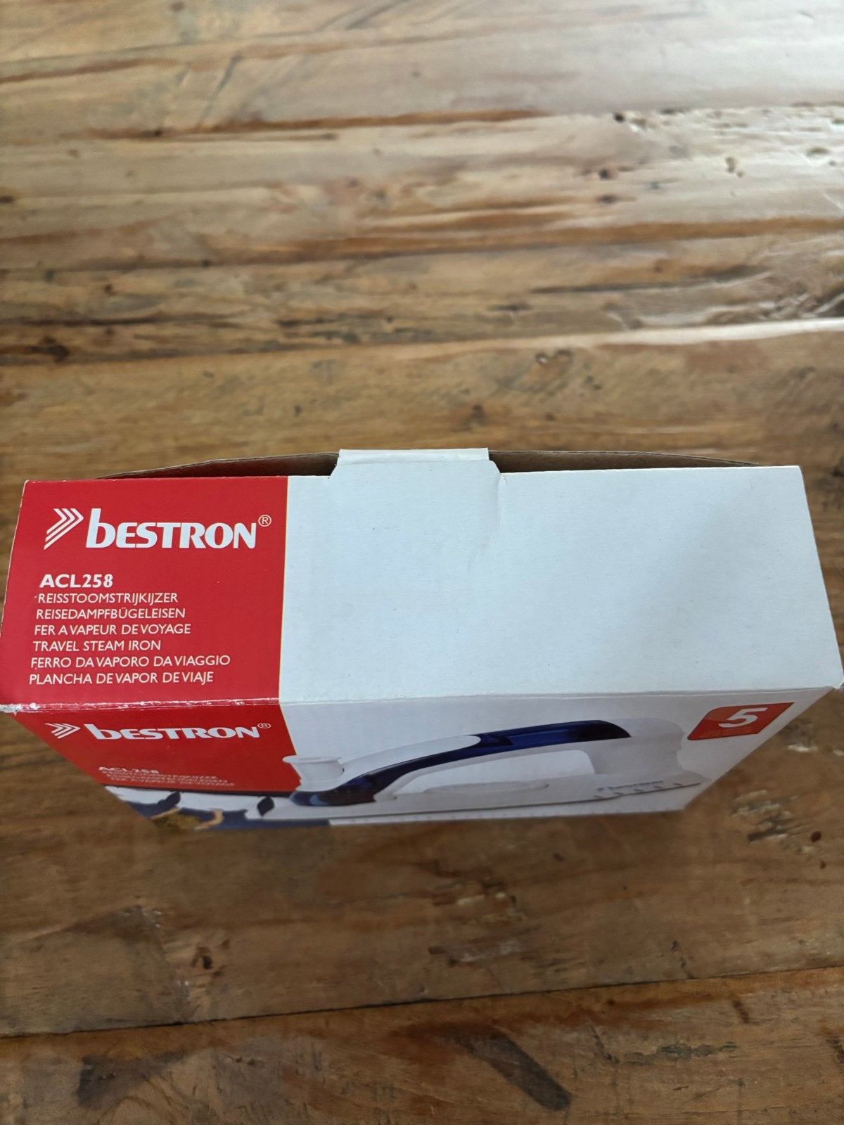 Bestron ACL258 Reisstoomstrijkijzer - Compact en Krachtig, Verzenden, Nieuw, Strijkijzer met snoer
