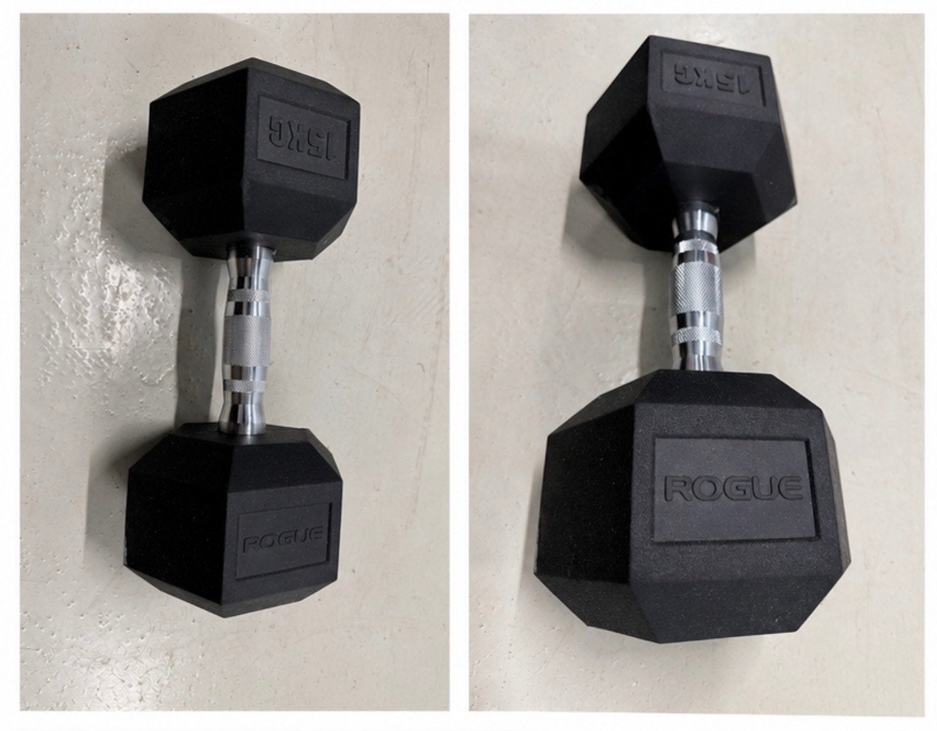 Rogue Hex Dumbbell 15KG x 2, Sport en Fitness, Fitnessmaterialen, Ophalen, Gebruikt, Armen, Dumbbell