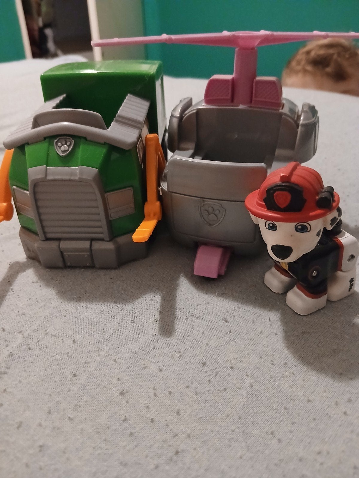 Paw Patrol Rocky's Recycling Truck & skye helikopter, Ophalen, Gebruikt, Jongen of Meisje