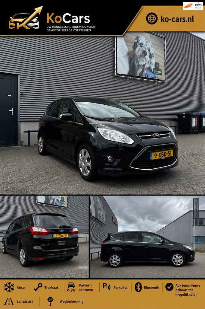 Ford Grand C-Max 1.0 Edition Plus, Auto's, Ford, Bedrijf, Te koop, Grand C-Max, ABS, Achteruitrijcamera, Airbags, Airconditioning