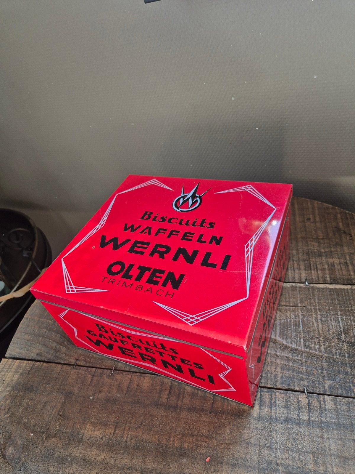 Biscuits wernli olten blik, Verzamelen, Blikken, Ophalen of Verzenden, Gebruikt, Overige