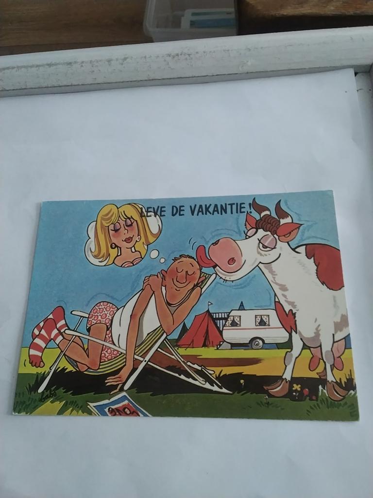 LEVE DE VAKANTIE. / BABS.  1977, Verzamelen, Ansichtkaarten | Themakaarten, Ophalen of Verzenden, 1960 tot 1980, Overige thema's