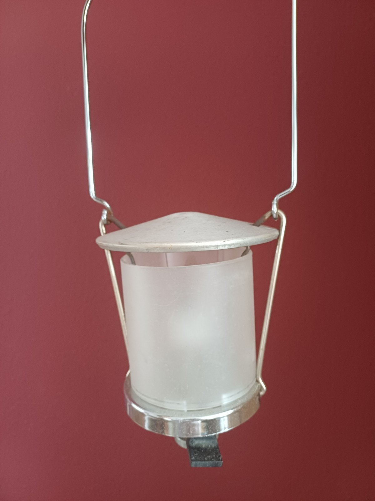 Te koop:Vintage Campingaz Lumogaz LR lantaarn met doos, Ophalen, Gebruikt