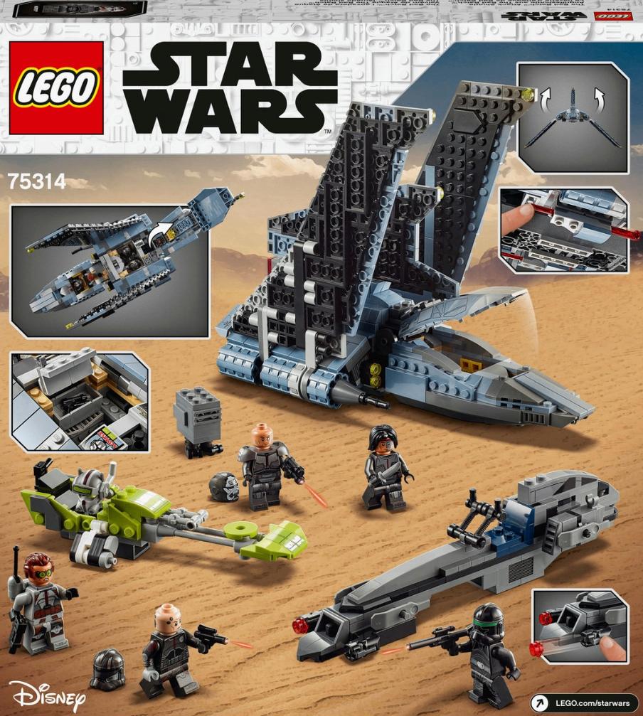 75314 lego The bad batch attack shuttle, Lego, Nieuw, Ophalen of Verzenden, Complete set