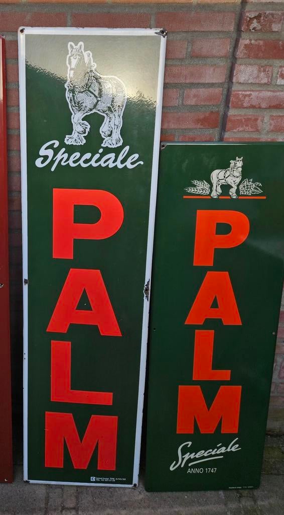 Palm emaille, verschillende borden, verschillende prijzen!, Ophalen, Reclamebord