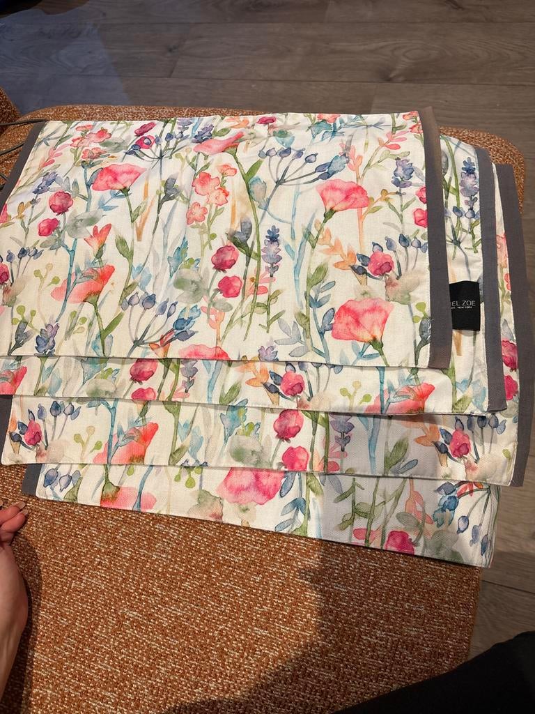 Bloemen Placemat Set x 4, Ophalen, Gebruikt, Overige kleuren, Placemat