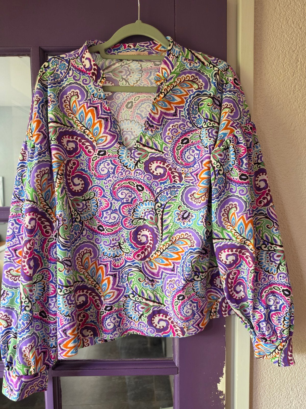 Studio Annelo Paisley Blouse Maat L, Meerkleurig, Maat 42/44 (L), Ophalen of Verzenden, Zo goed als nieuw