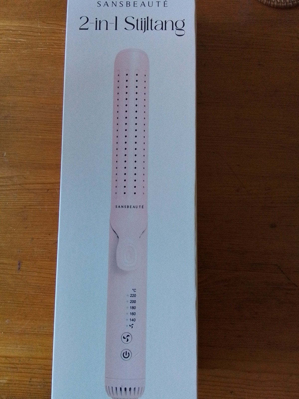 Sansbeauté 2-in-1 Stijltang | Airflow Styler - Nieuw!, Ophalen of Verzenden, Nieuw, Haarverzorging