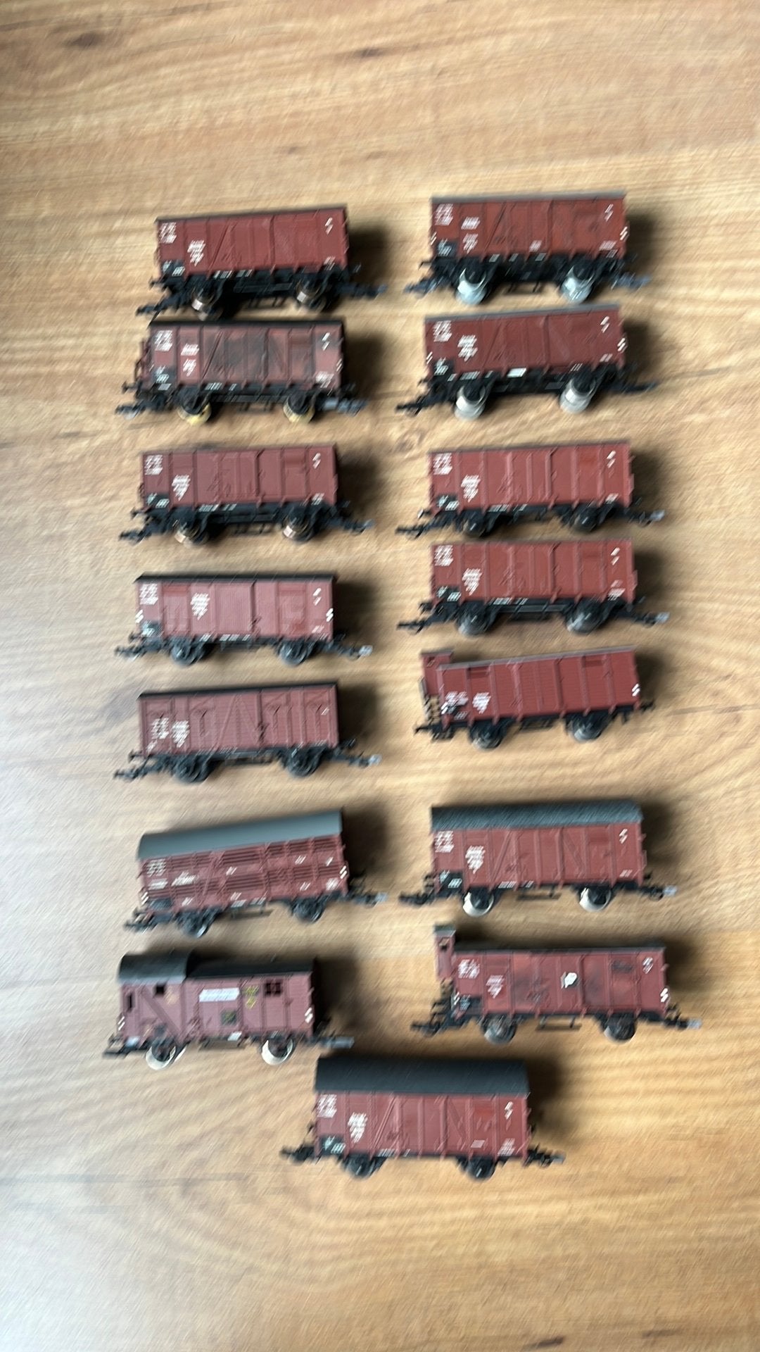 15x Piko ho Gesloten goederenvervoer DRG.zie omschrijving, Hobby en Vrije tijd, Gelijkstroom, Wagon, Zo goed als nieuw, Piko