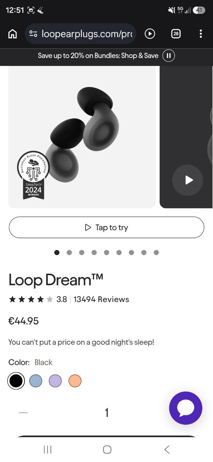 Loop Dream Slaap Oordopjes - Lavendel, Ophalen of Verzenden