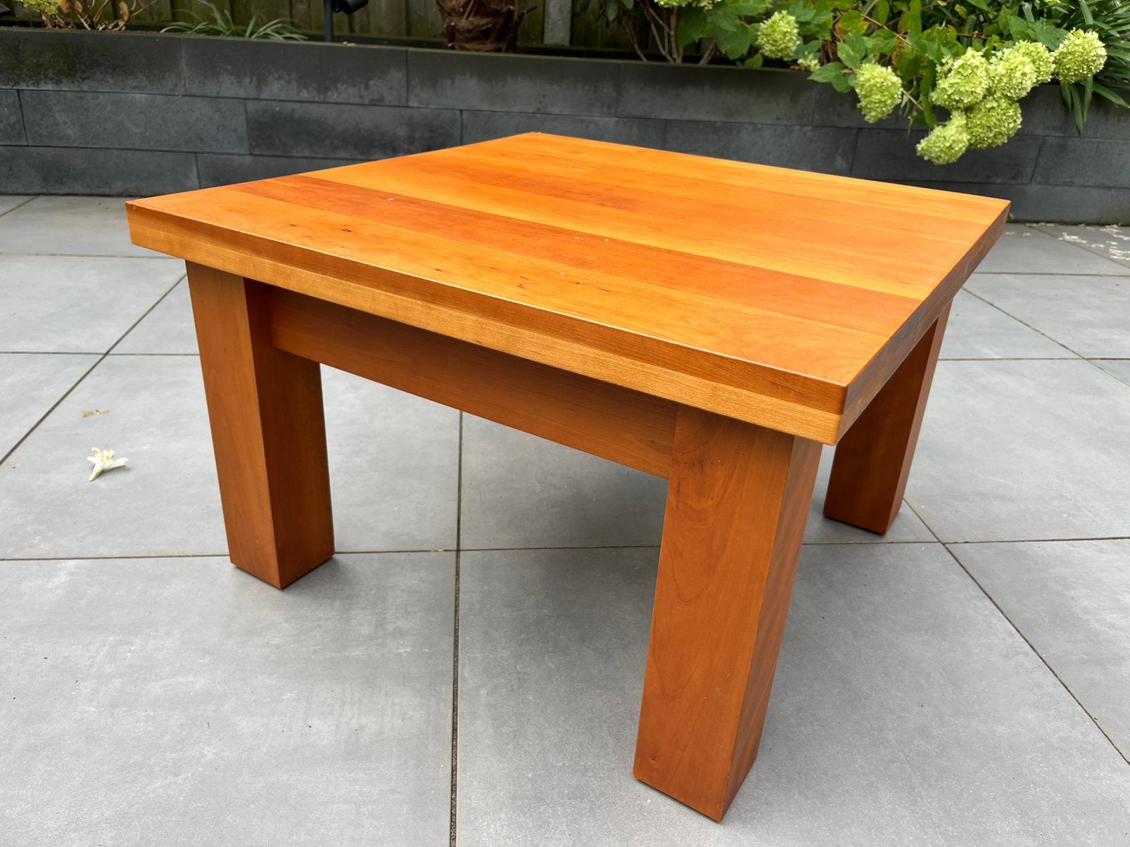 Tafel kersenhout 65x65, Ophalen, Gebruikt, 50 tot 100 cm, Vierkant