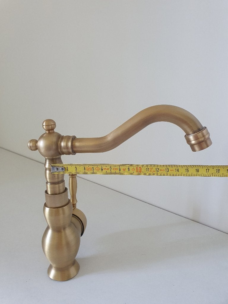 Antieke bronzen kraan - Keuken/Badkamer Mengkraan Klassiek, Ophalen of Verzenden, Nieuw, Koper, Kraan