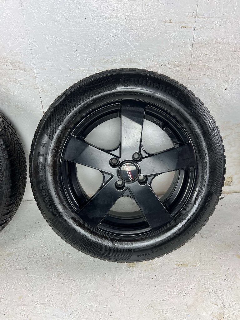 Volkswagen Polo Lupo Opel Corsa velgen 15" 4x100 winterset, Auto-onderdelen, Niet ingevuld, Gebruikt, 15 inch, Banden en Velgen