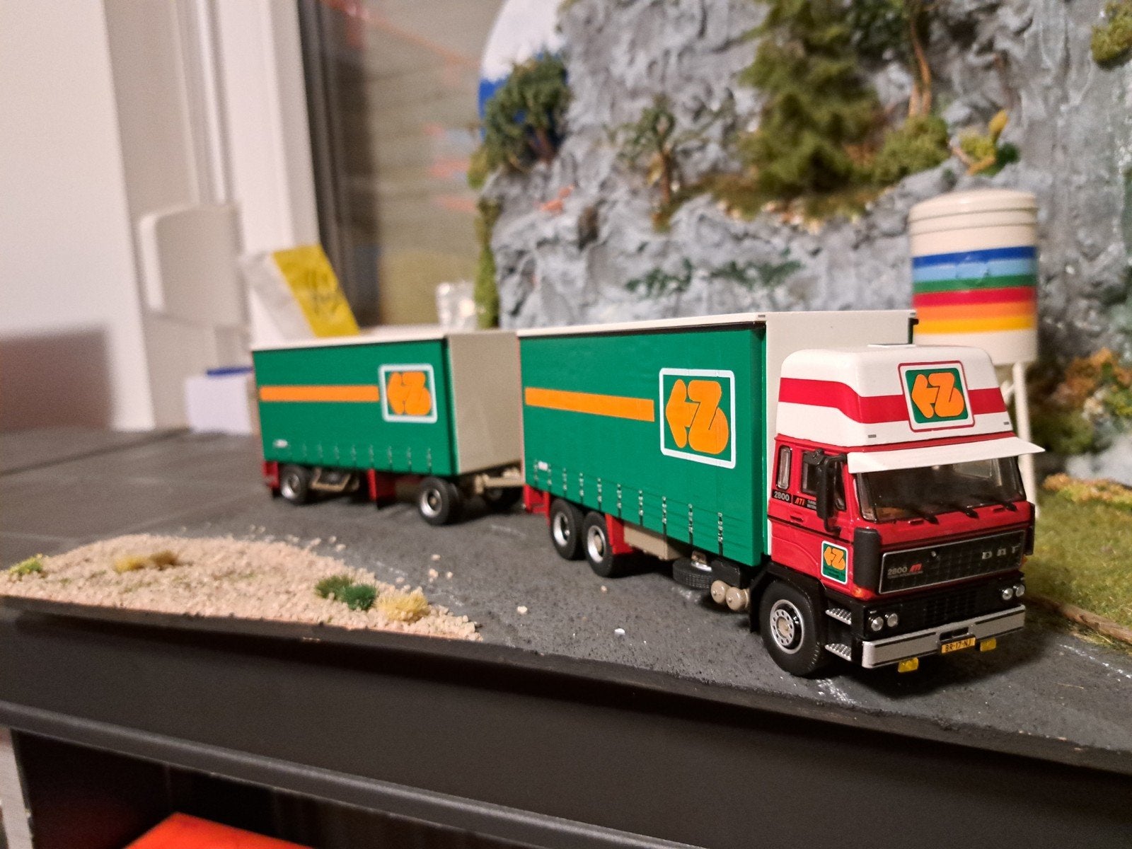 Tekno Daf Zijderlaan, Hobby en Vrije tijd, Modelauto's | 1:50, Ophalen of Verzenden, Nieuw, Bus of Vrachtwagen, Tekno