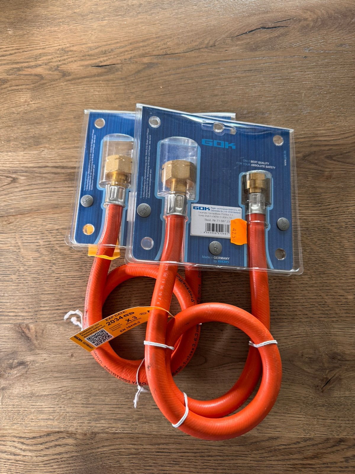 Gasslangen Gok ps30bar, Ophalen of Verzenden, Nieuw