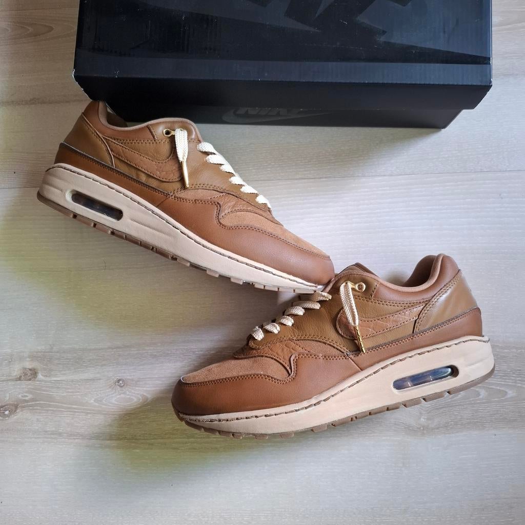 Nike Air Max 1 NBHD mt.41, Kleding | Heren, Schoenen, Gedragen, Sneakers of Gympen, Bruin, Verzenden