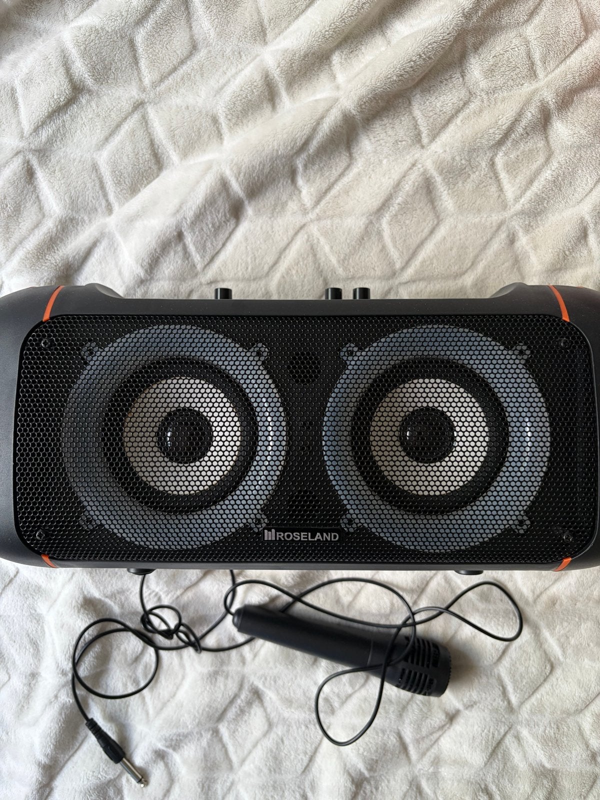 Roseland RS-500 20W Party Speaker met microfoon, Ophalen, Zo goed als nieuw, Luidspreker(s)