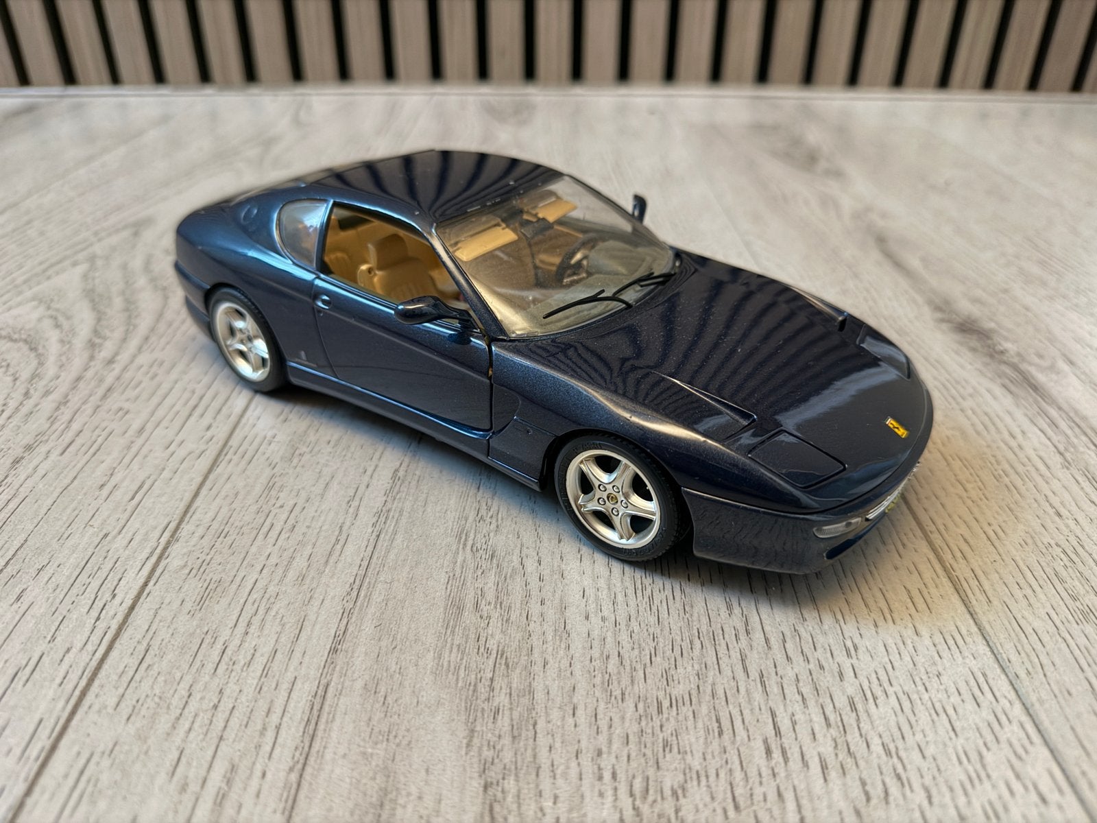 Bburago Ferrari 456 GT 1:18 modelauto - Blauw, Ophalen, Gebruikt, Auto, Overige merken