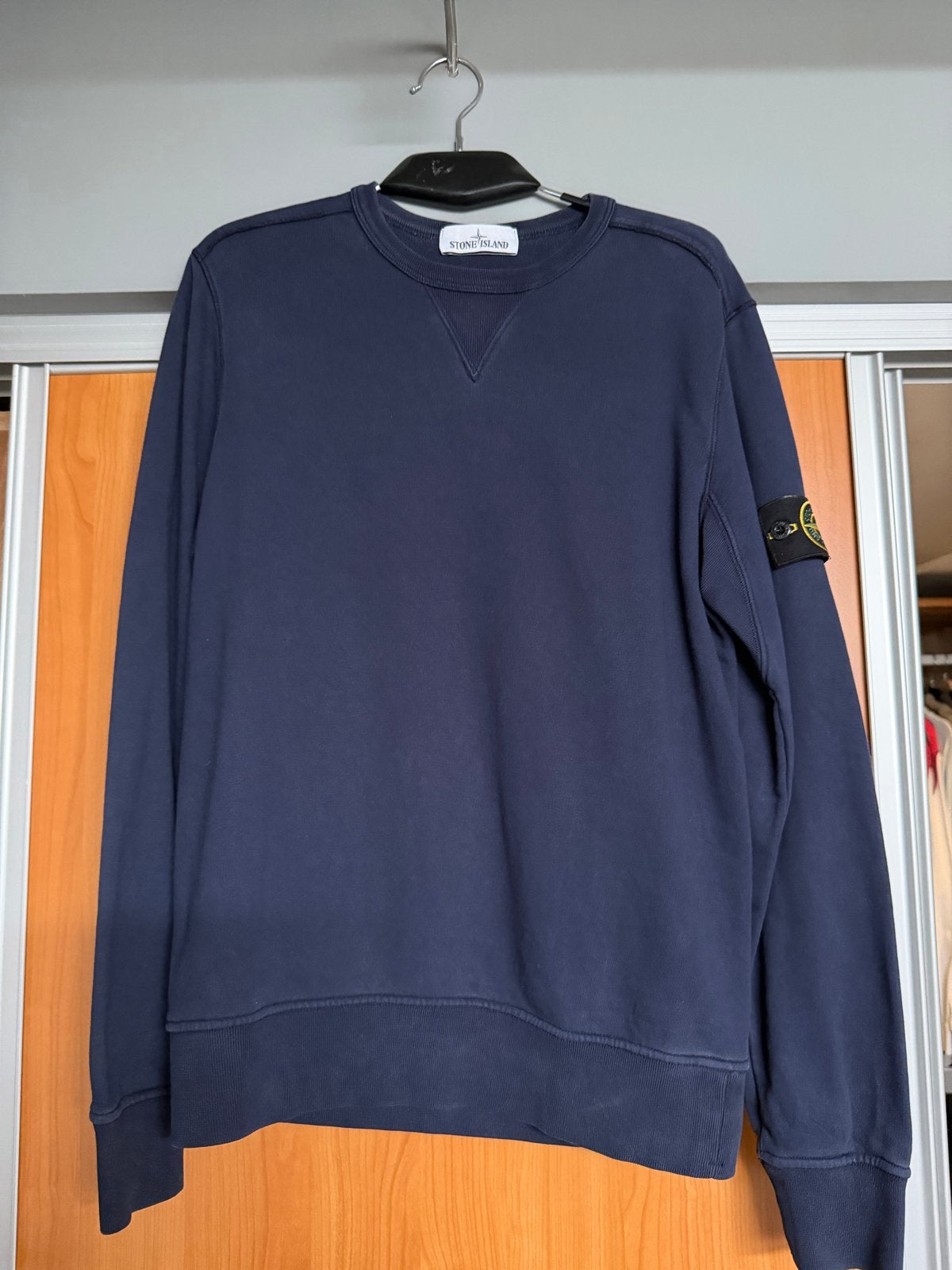 Stone Island | Sweatshirt | Donkerblauw | Maat S, Blauw, Ophalen of Verzenden, Stone Island, Gedragen