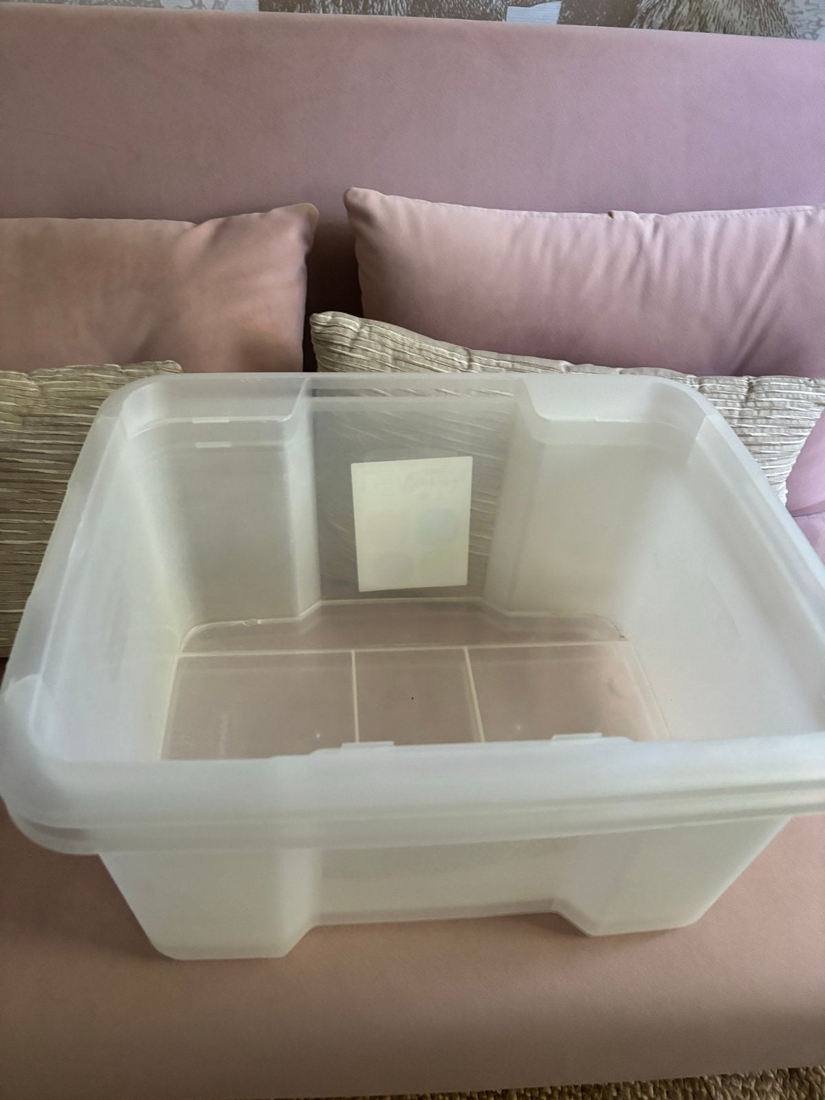 Curver opbergbox transparant - Zo goed als nieuw, Ophalen, 40 tot 60 cm, 50 tot 75 cm, Bak of Kist