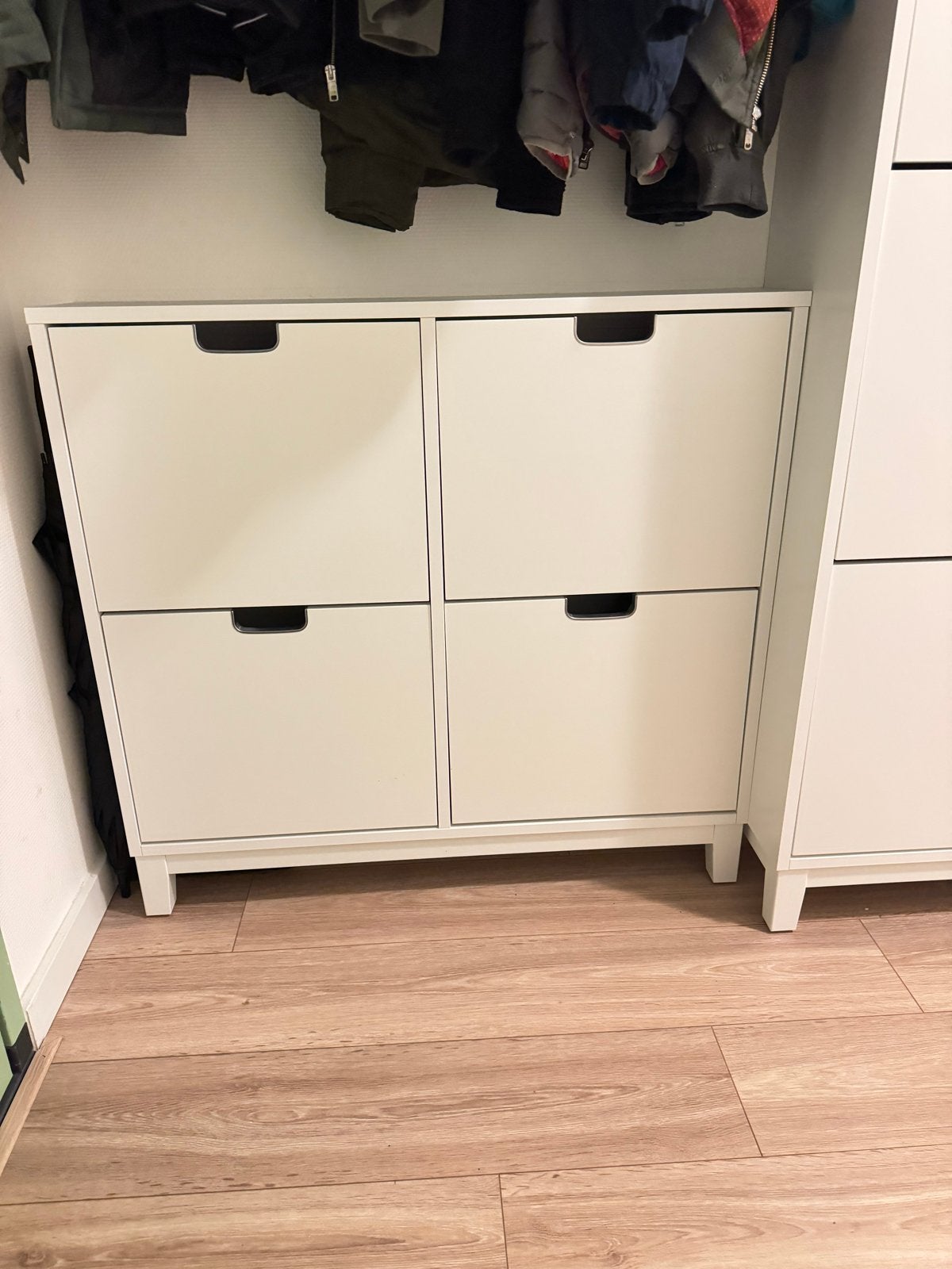 IKEA STÄLL Schoenenkast 4 vakken wit, Huis en Inrichting, Kasten | Schoenenkasten, Ophalen, Zo goed als nieuw