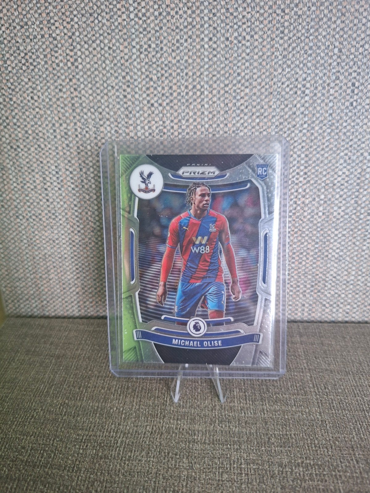 Michael Olise Panini Prizm RC Spelerskaart Crystal Palace, Ophalen of Verzenden, Zo goed als nieuw, Buitenlandse clubs, Spelerskaart