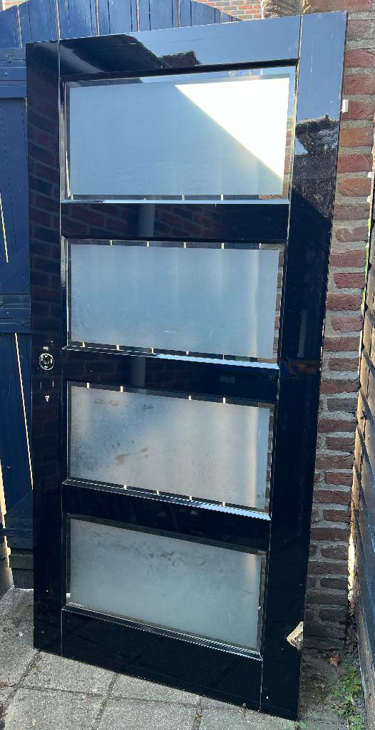 DEUR BINNENDEUR OPKNAPPER INCLUSIEF NETTE RAMEN, Ophalen, Gebruikt, 80 tot 100 cm, Binnendeur