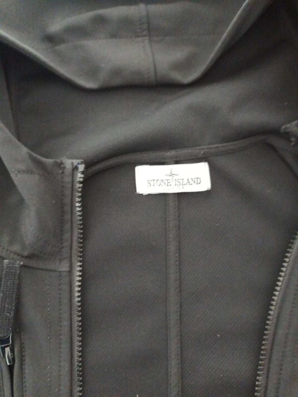 Stone Island Soft Shell R Jas Zwart Maat 156, Zwart, Overige maten, Ophalen of Verzenden, Stone Island