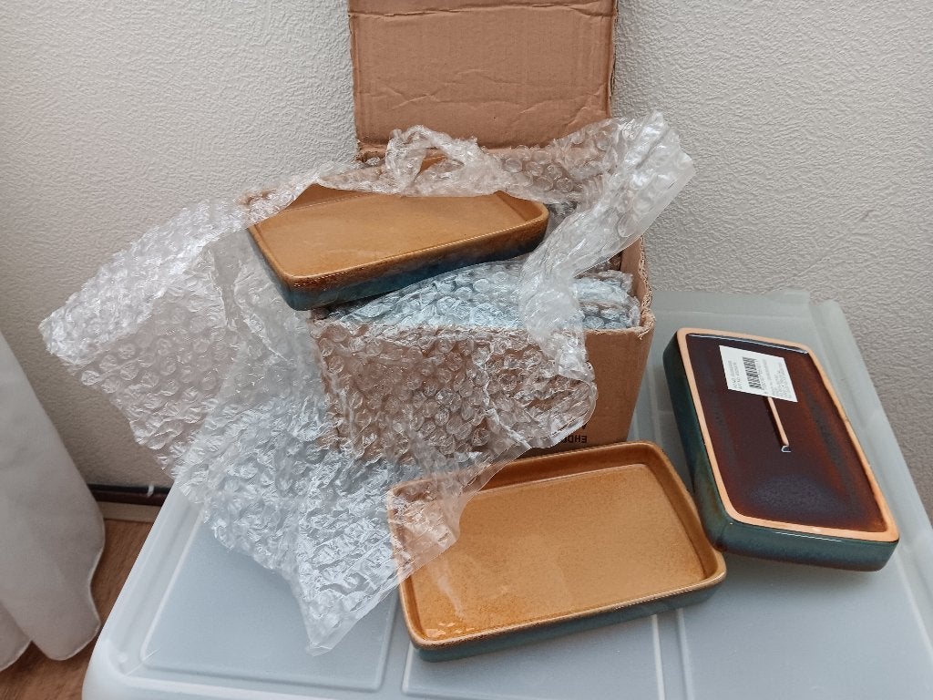 nieuwe schalen merk "glaze" in de kleur beige/blauw, Ophalen, Overige materialen, Nieuw, Schaal of Schalen