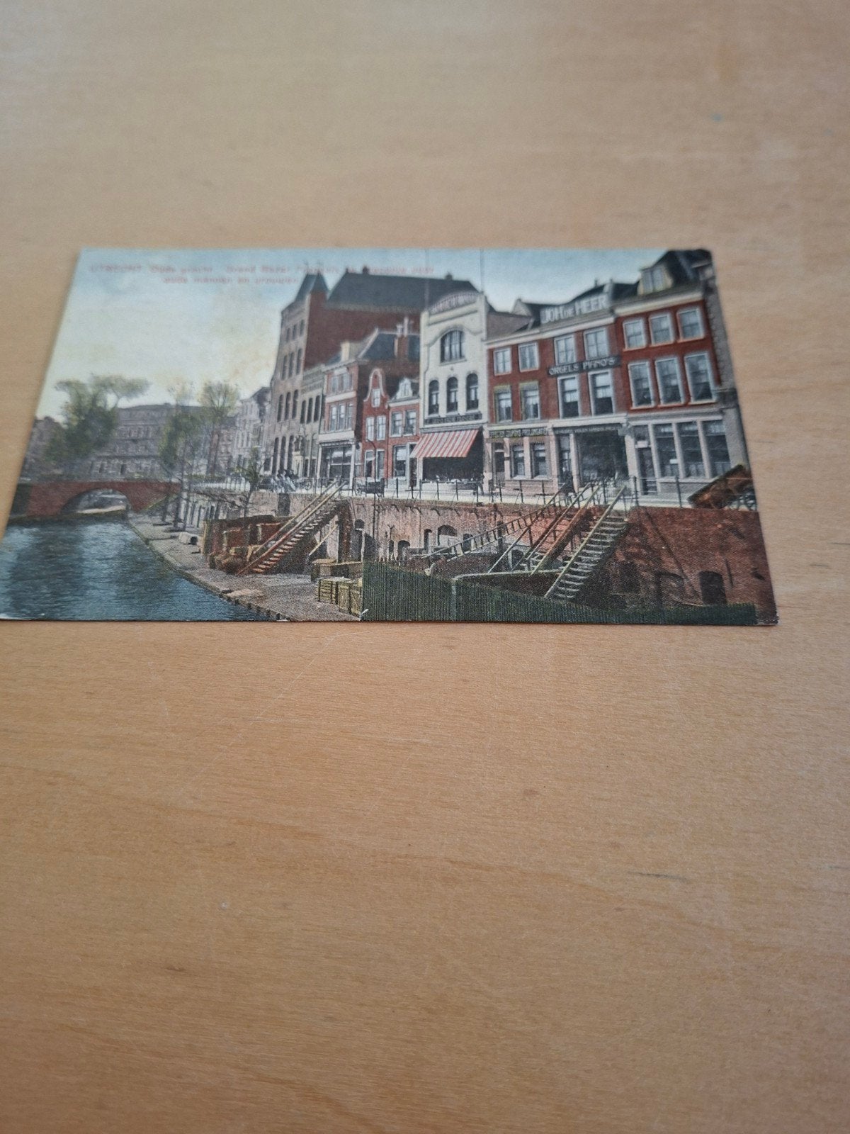 Utrecht Oude Gracht Grand Bazar Français, Ophalen of Verzenden, 1920 tot 1940, Gelopen, Utrecht