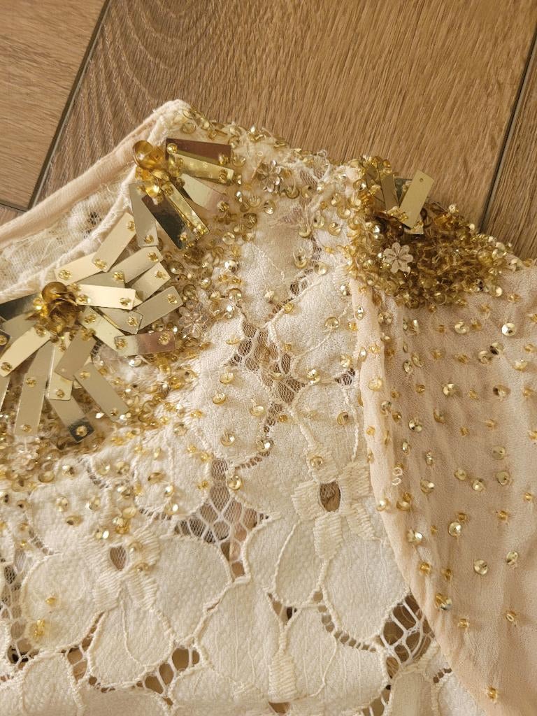 Prachtig blousje / top van Twin Set (Simona Barbieri), mt M, Kleding | Dames, Maat 38/40 (M), Twin Set(Simona Barbieri), Beige