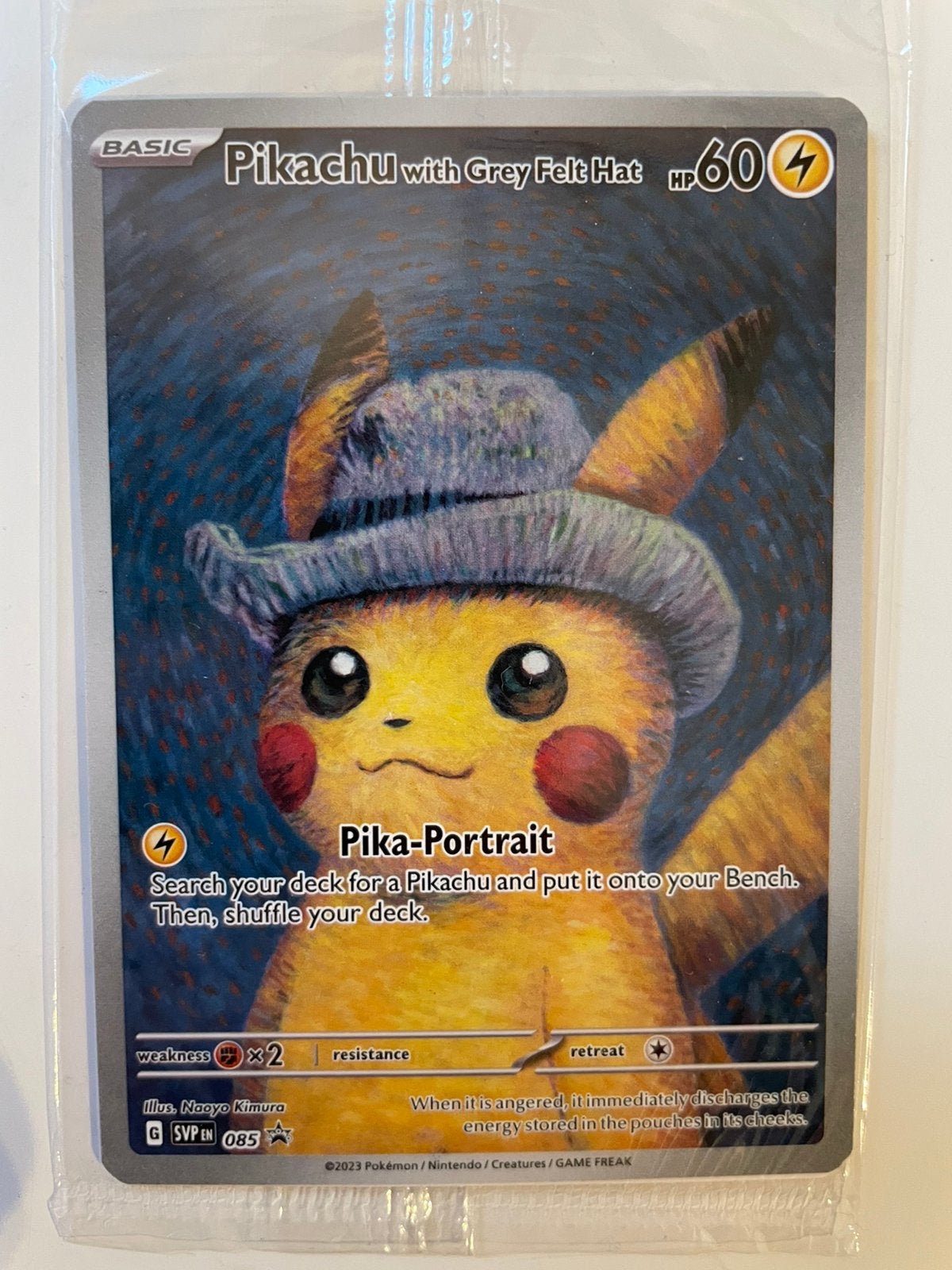 Pokemon pikachu van gogh SVP085 sealed, Ophalen of Verzenden, Zo goed als nieuw