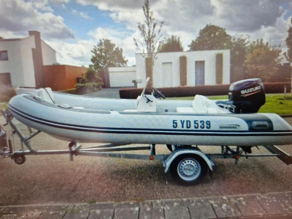 Nimarine MX 450 RIB, 40PK Suzuki(2020) incl trailer,Compleet, Watersport en Boten, Ophalen, Zo goed als nieuw, 30 tot 50 pk, Snelvarend