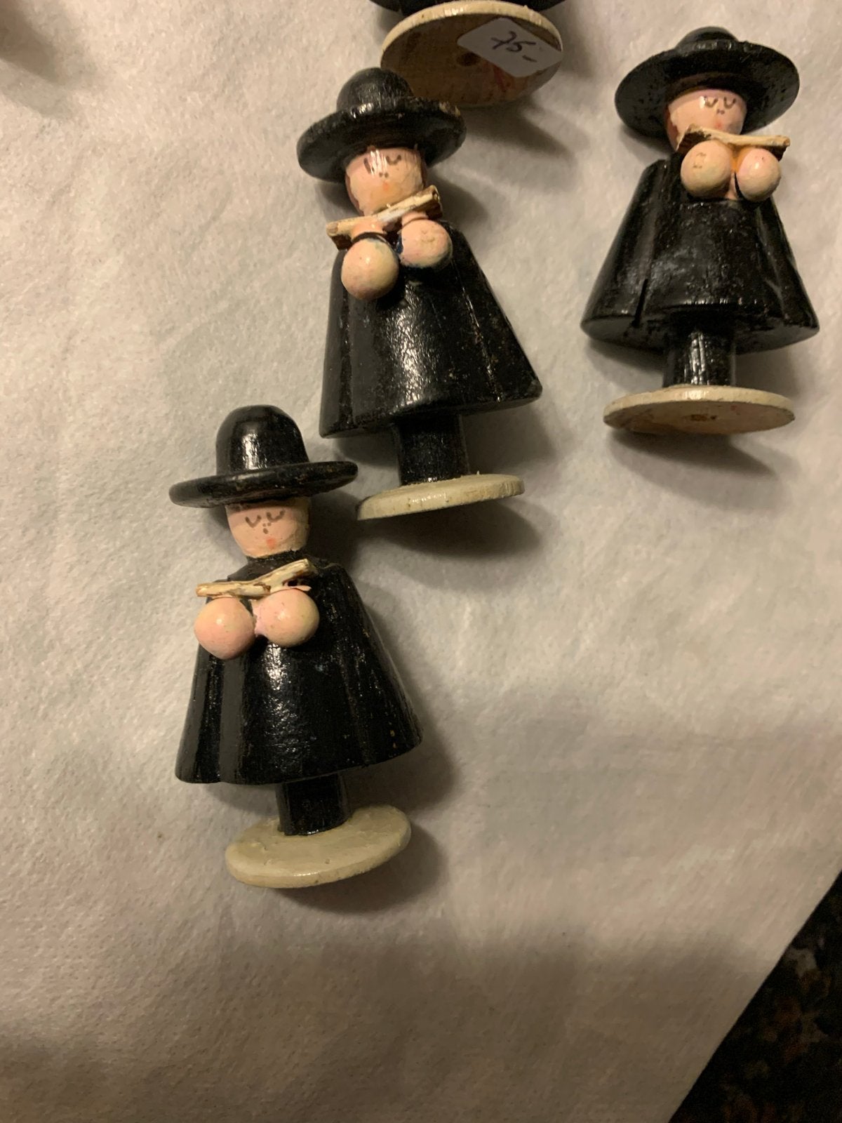 Erzgebirge houten figuren - set van 4, Gebruikt, T, Ophalen of Verzenden, M