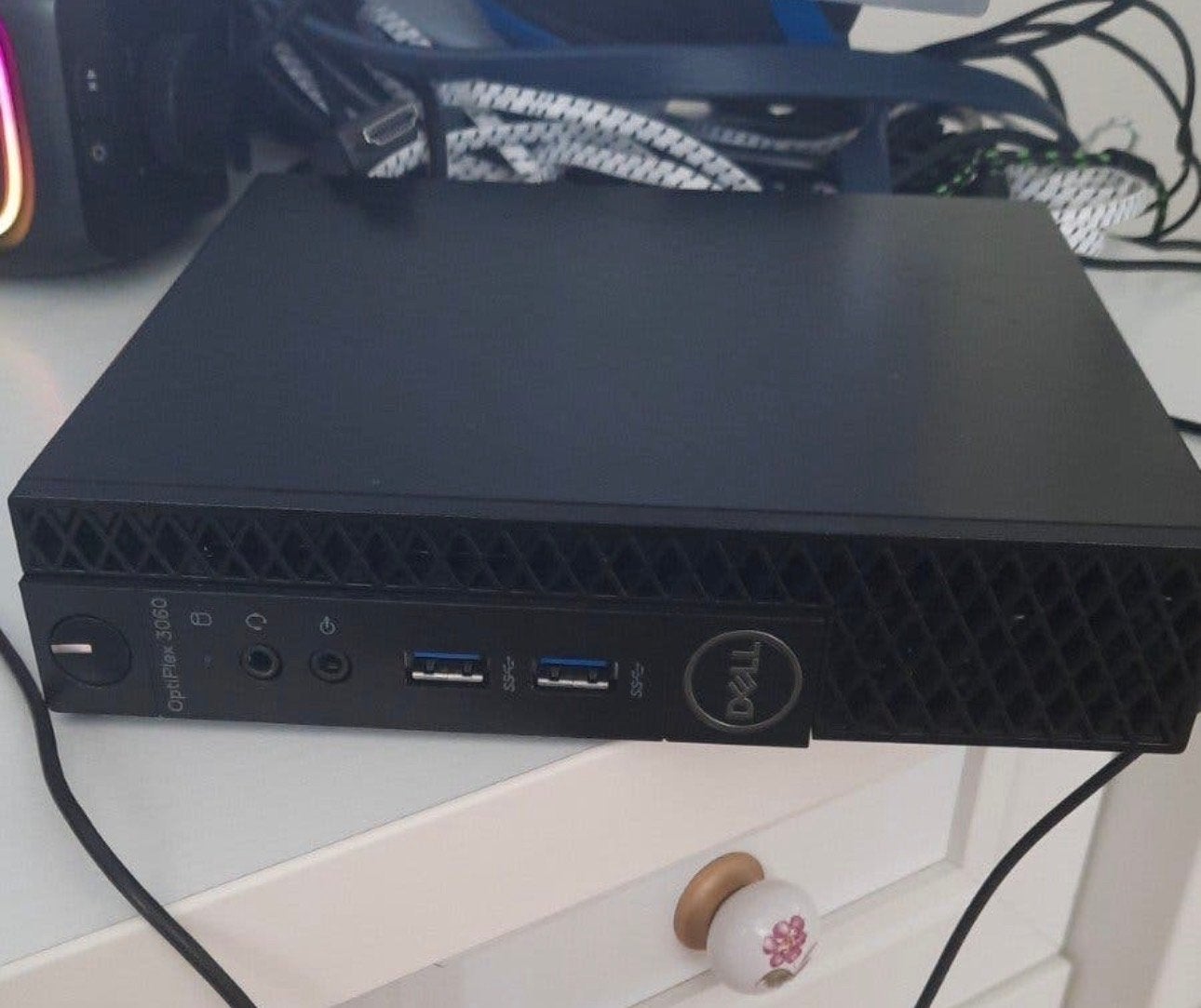 Dell OptiPlex 3060 Micro Desktop PC - i3-8100T, 8GB RAM, 128, Ophalen, Gebruikt, 8 GB, SSD