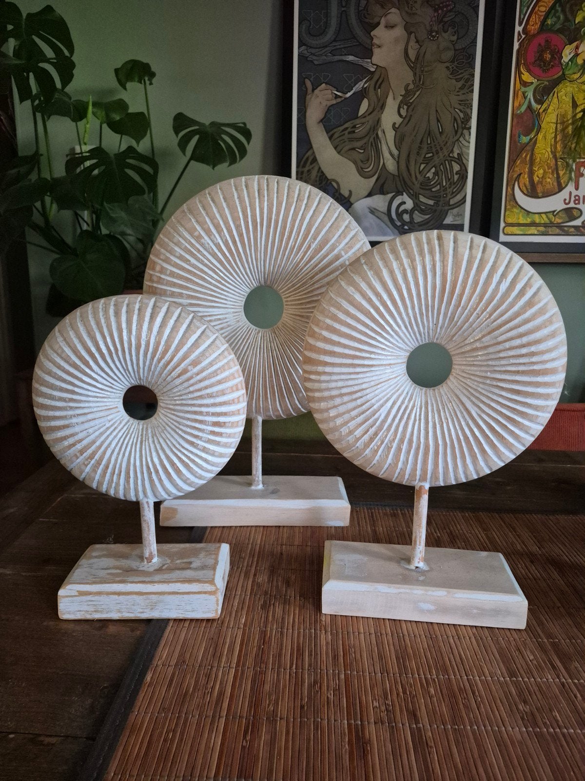 3 houten Ornamenten, Huis en Inrichting, Ophalen