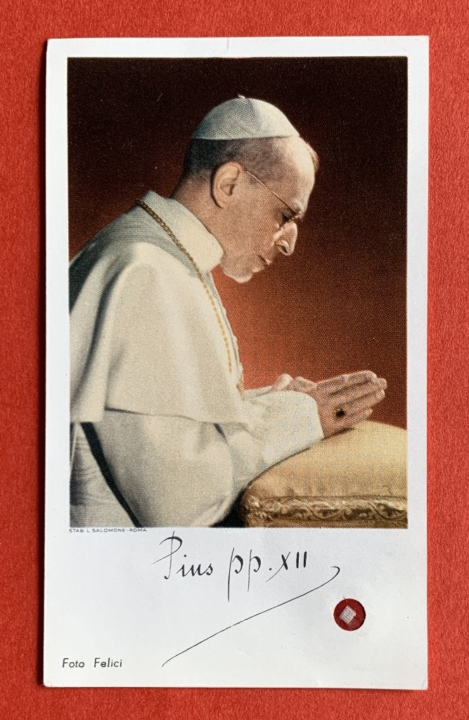 Relikwie Reliek Paus Pius XII 1958, Ophalen of Verzenden, Gebruikt, Kleding, Christendom | Katholiek
