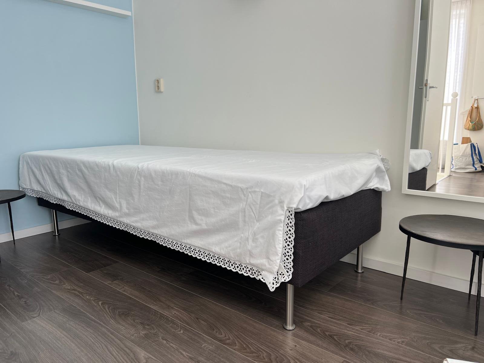 Nieuw 1-persoonsbed 80x200 boxspring, Ophalen, Eenpersoons, Zwart, Nieuw