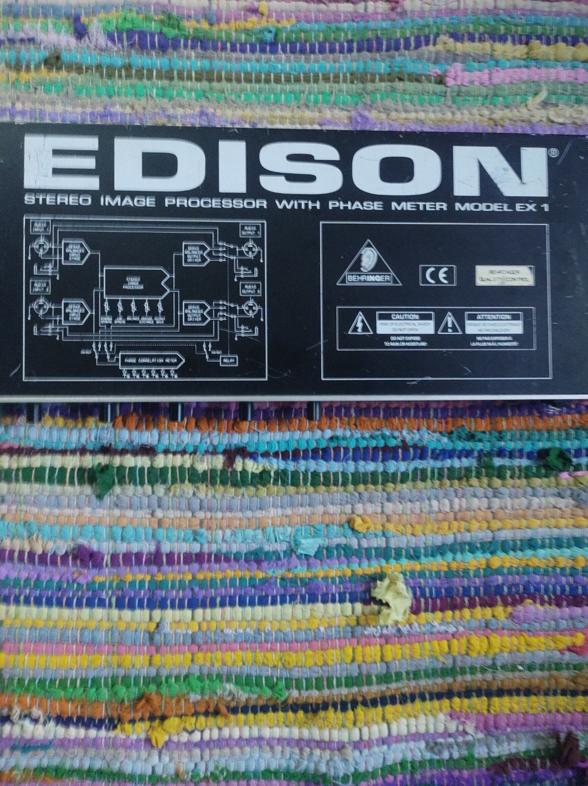 Behringer Edison Stereo Image Processor EX1, Muziek en Instrumenten, Mengpanelen, Ophalen of Verzenden, Gebruikt, Minder dan 5 kanalen