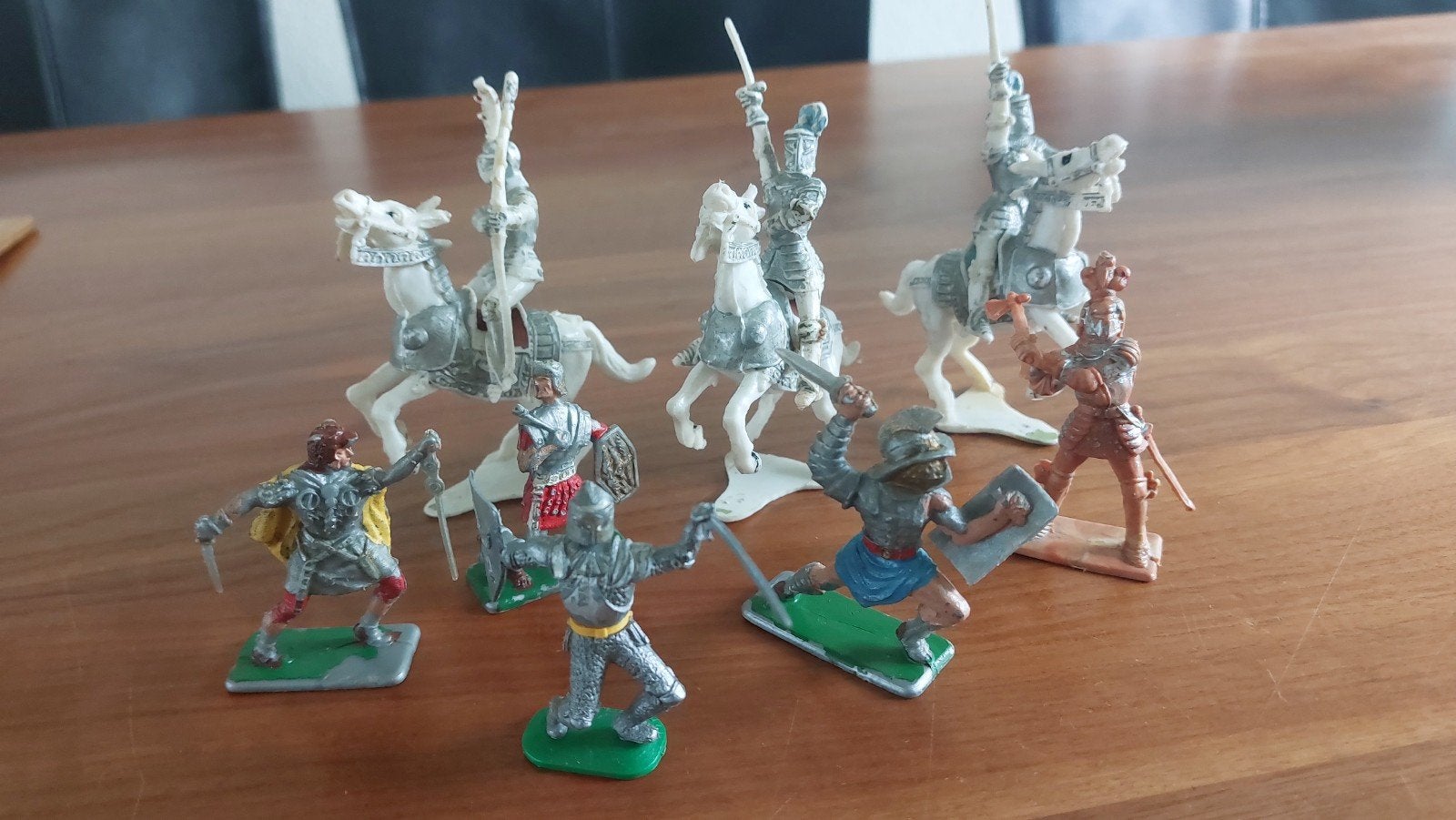 Vintage Speelgoed Ridders en Soldaten Figuren Set, Kinderen en Baby's, Speelgoed | Actiefiguren, Ophalen of Verzenden, Gebruikt